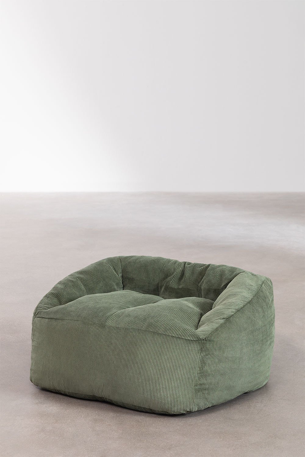 Puff fauteuil in Corduroy (85 cm) Thiago, galerij beeld 1