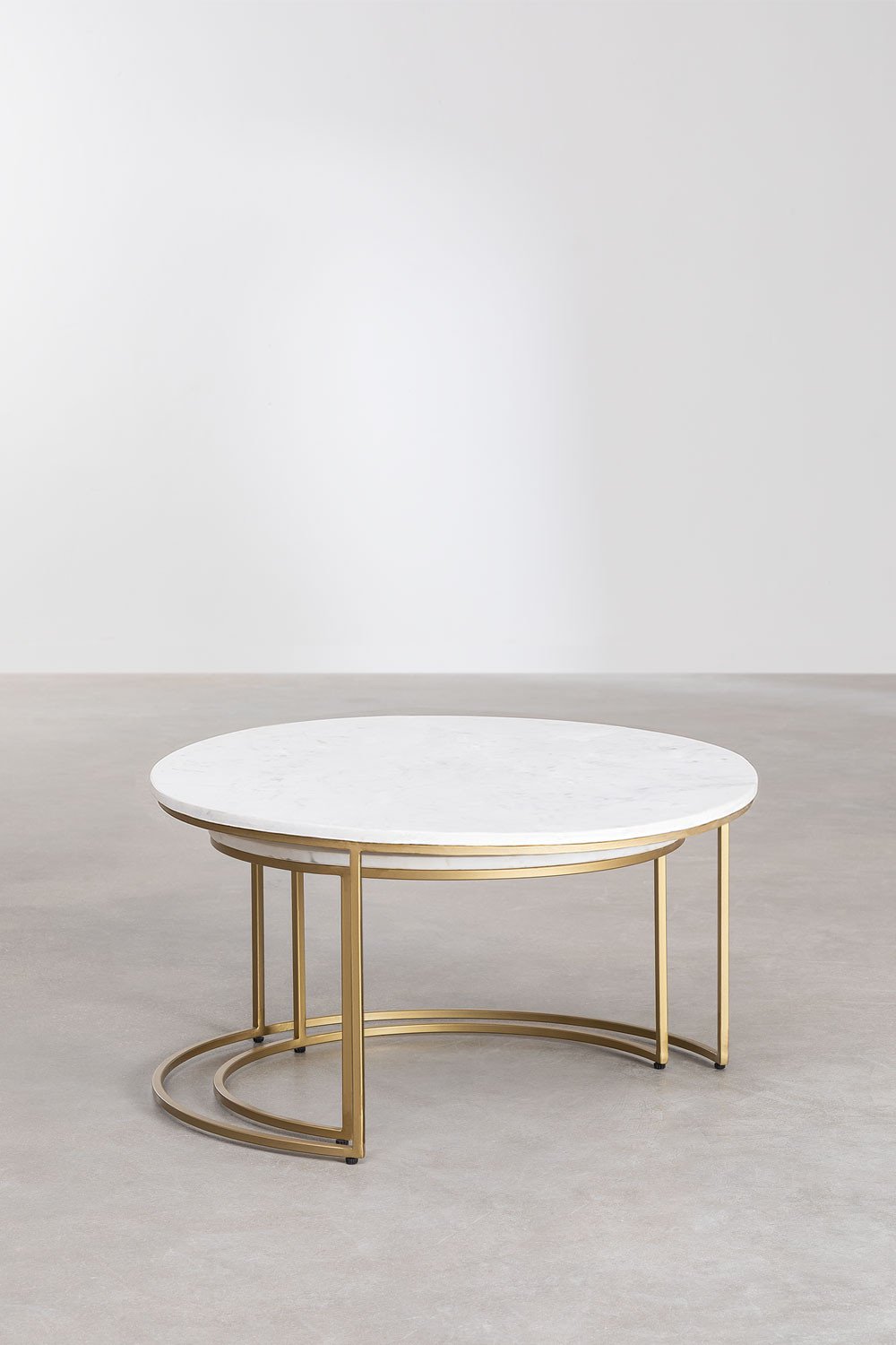 Bijzettafel in marmer Kaley , galerij beeld 4