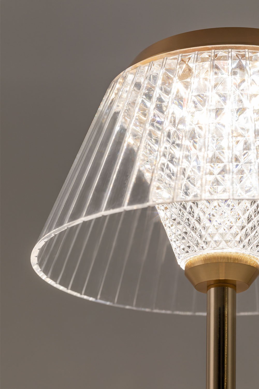 Tinyent draadloze LED tafellamp van ijzer en glas    , galerij beeld 6