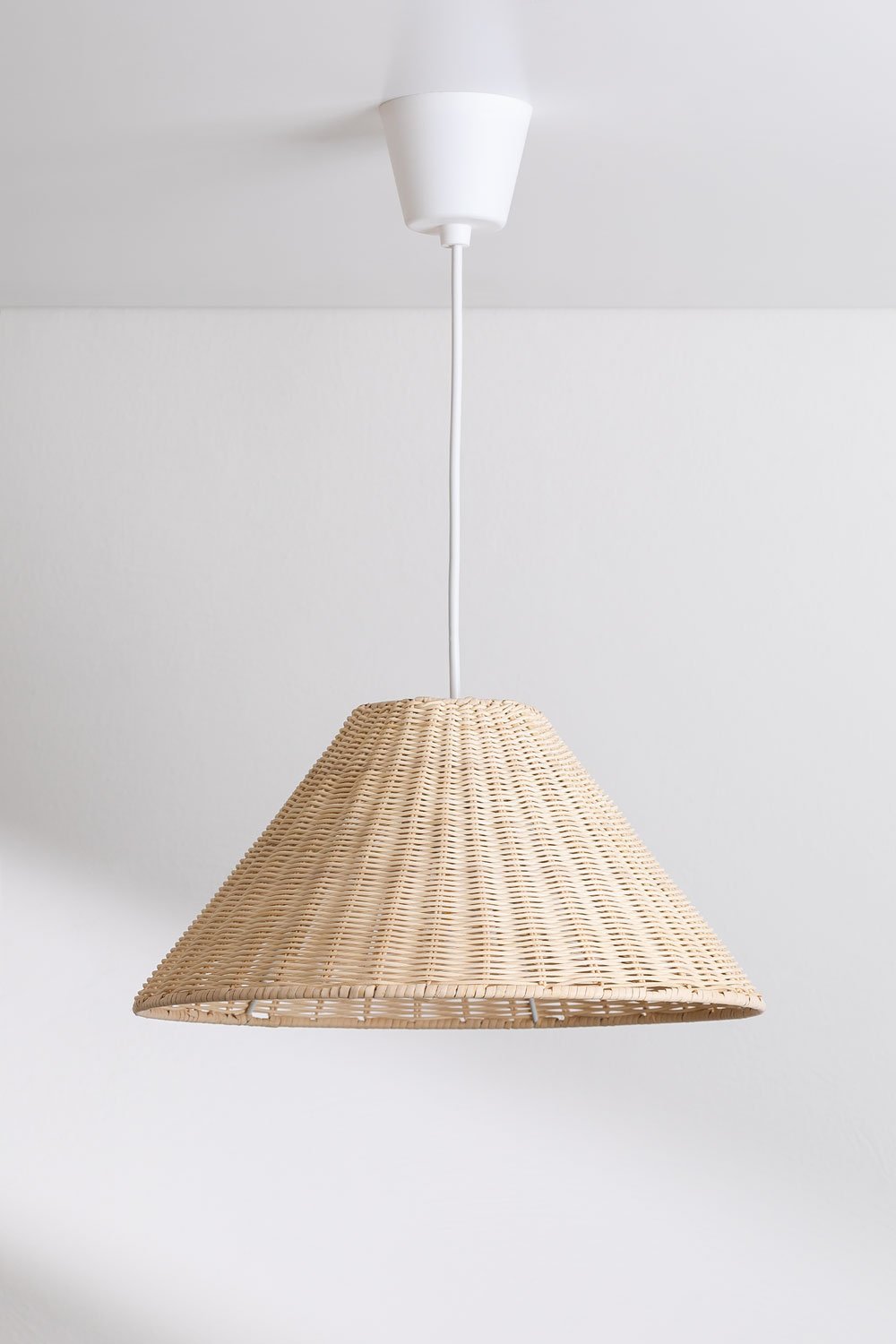 Buitenplafondlamp in Betania bamboe, galerij beeld 1