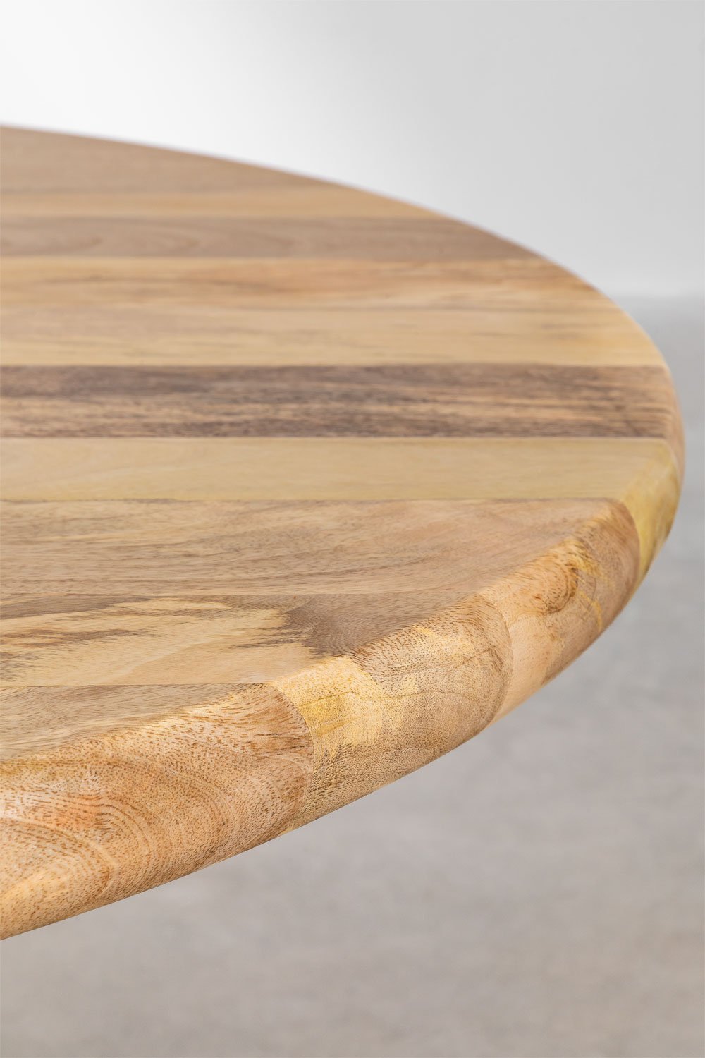 Ronde mangohout eettafel (Ø140 cm) Macbet, galerij beeld 3