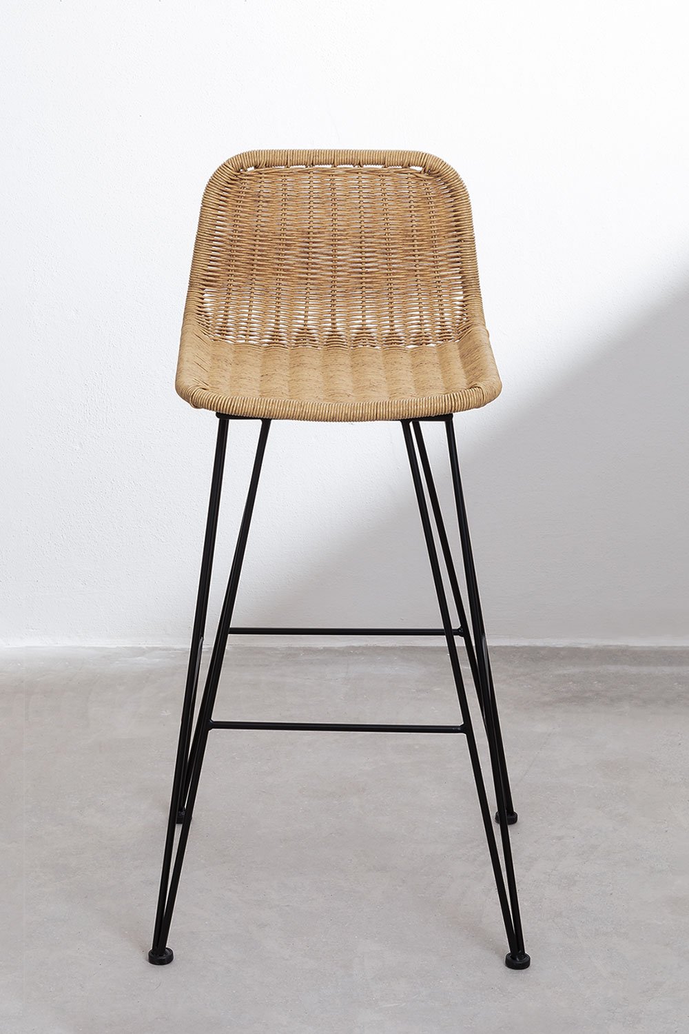 Set van 4 hoge tuinkrukken 75 cm van rotan Sunset Vali, galerij beeld 4