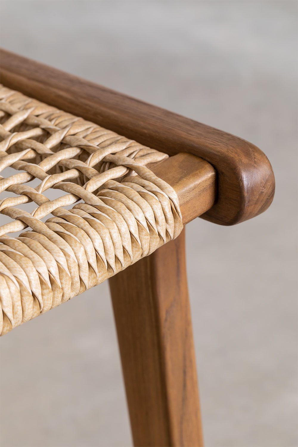 Hoge kruk 65 cm in Malmo teakhout, galerij beeld 6