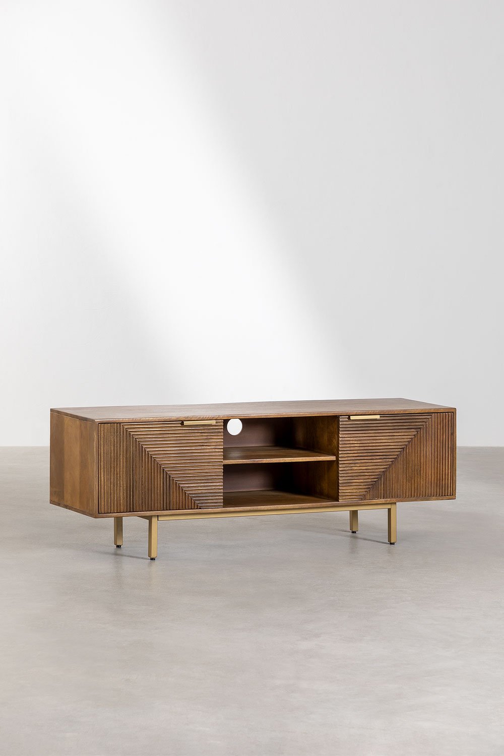 Baty mangohouten tv-meubel        , galerij beeld 2