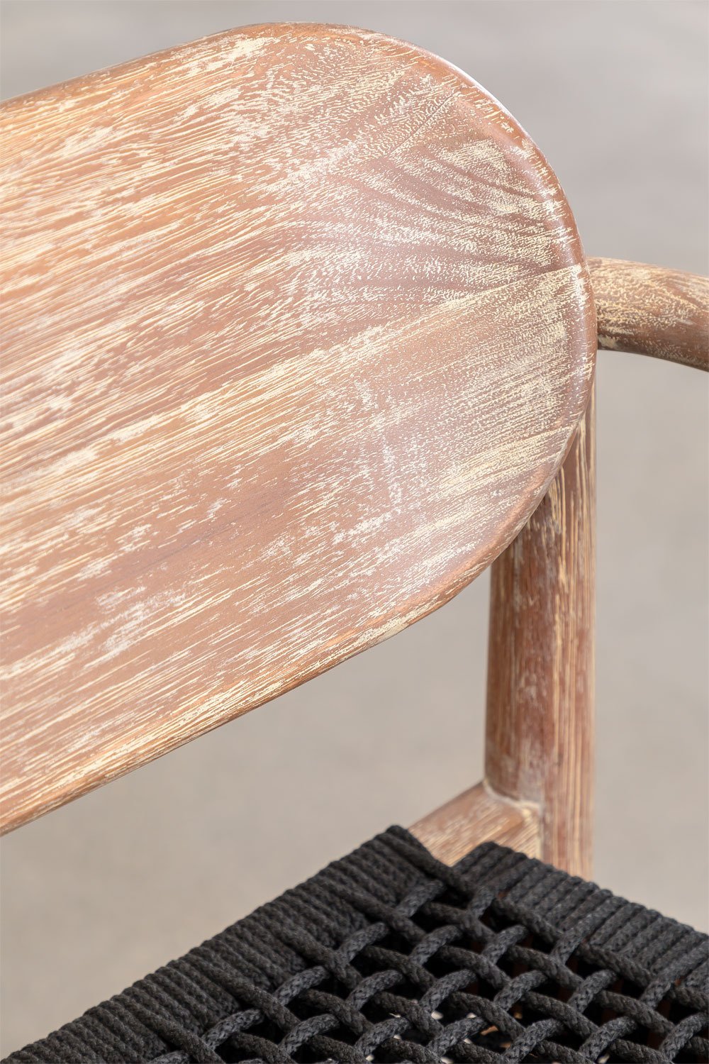 Set van 2 tuinstoelen met houten armleuningen Naele, galerij beeld 5