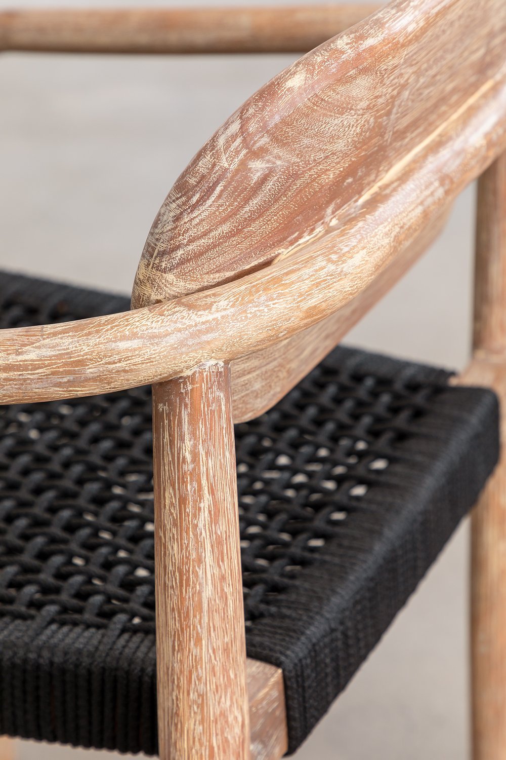 Set van 2 tuinstoelen met houten armleuningen Naele, galerij beeld 6