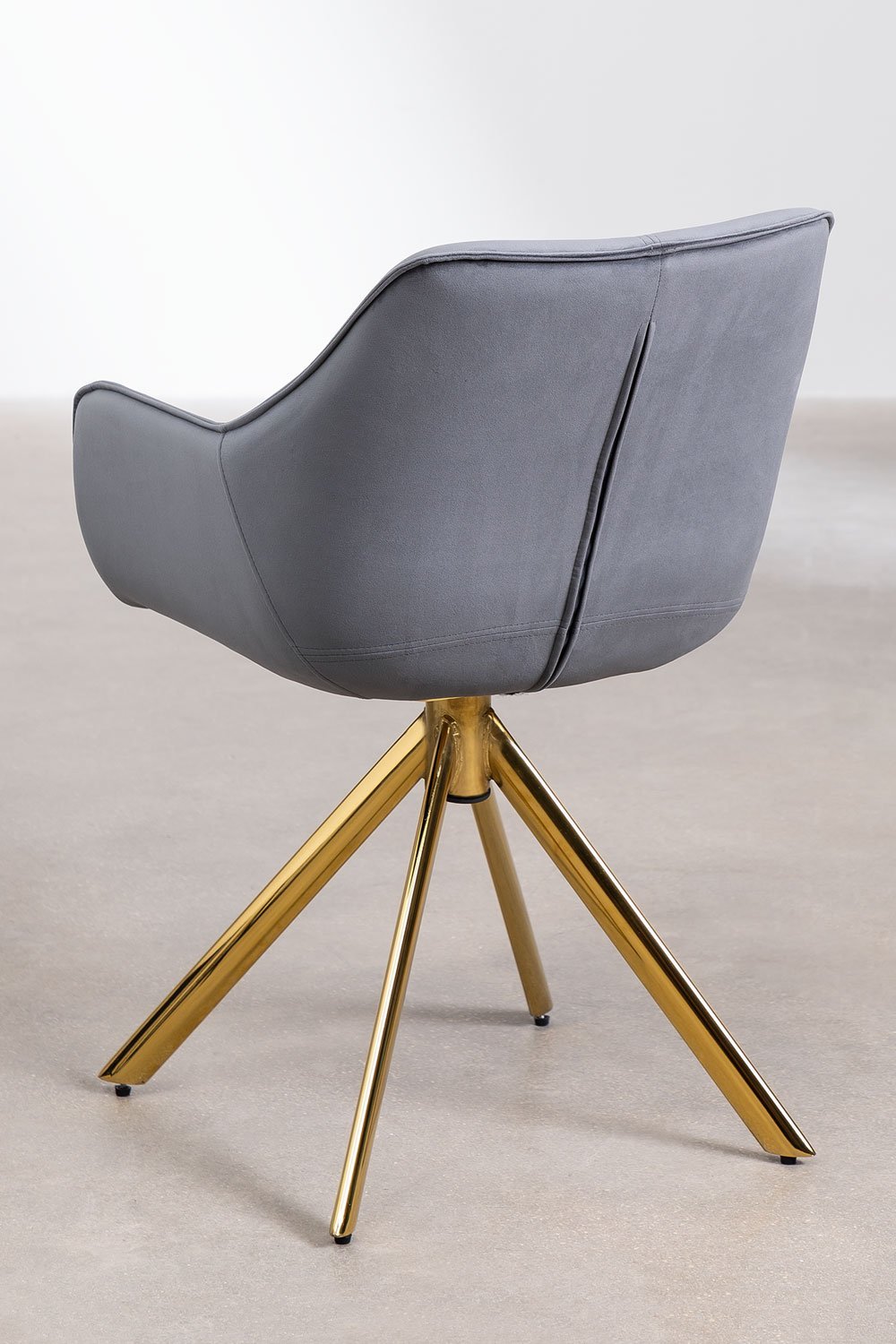 Set van 4 Velvet eetkamerstoelen Lucy , galerij beeld 3