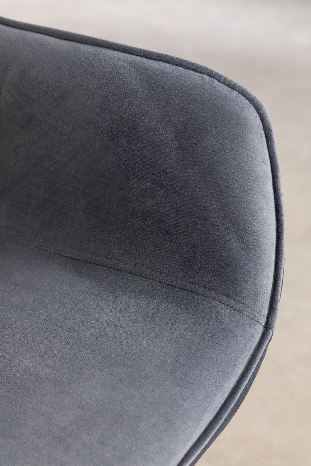 Set van 4 Velvet eetkamerstoelen Lucy , galerij beeld 5