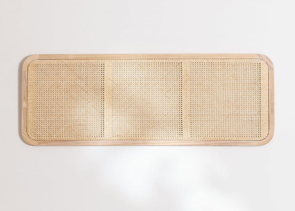 Hoofdbord voor bed van 135 cm en 150 cm in hout Ralik Design