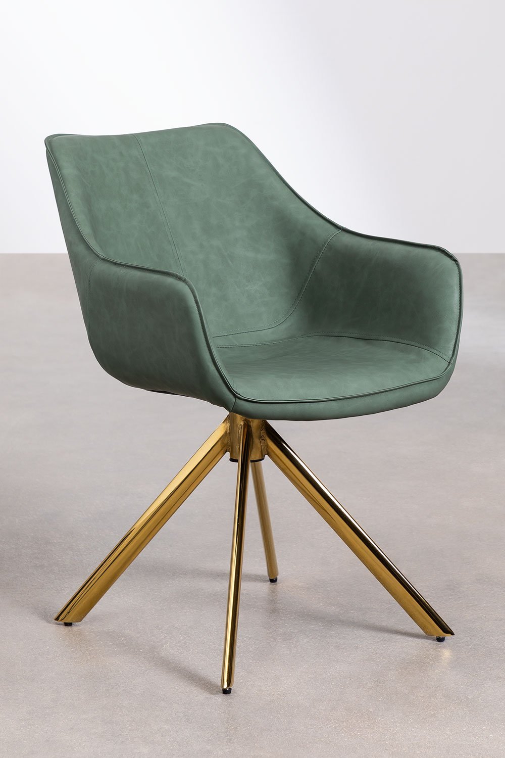 Set van 2 kunstleren eetkamerstoelen Lucy , galerij beeld 1