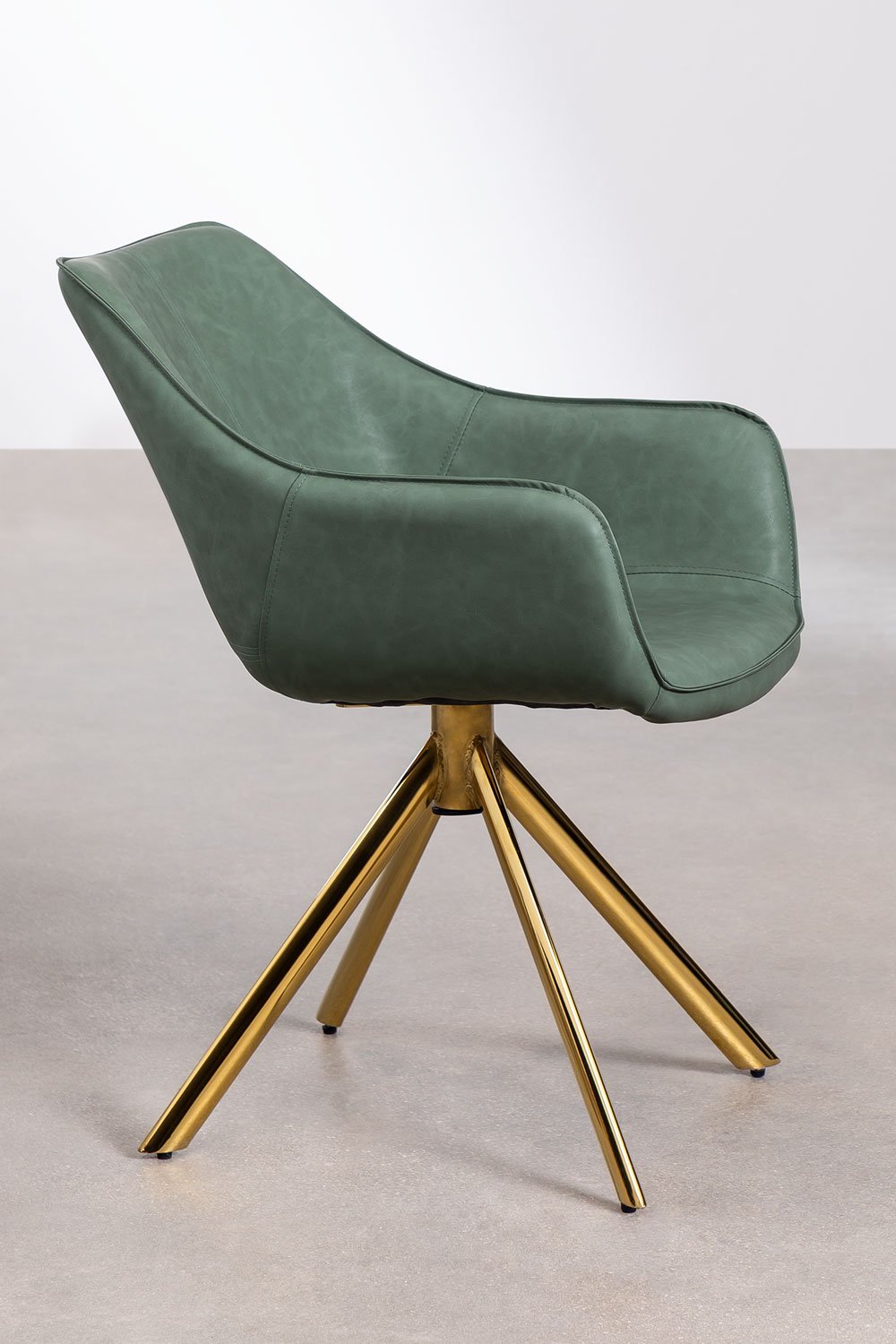 Set van 2 kunstleren eetkamerstoelen Lucy , galerij beeld 2
