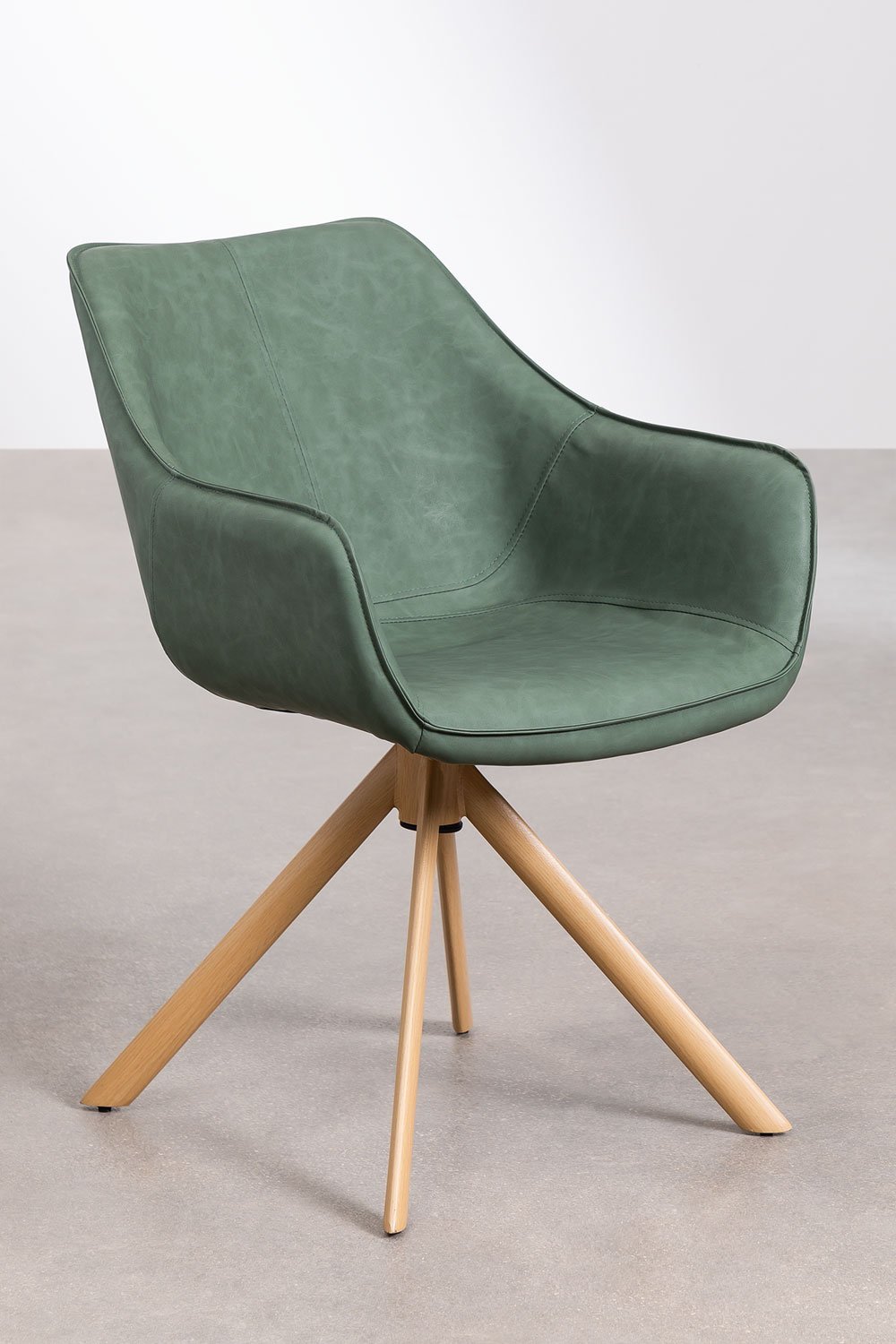 Set van 4 kunstleren eetkamerstoelen Lucy , galerij beeld 1