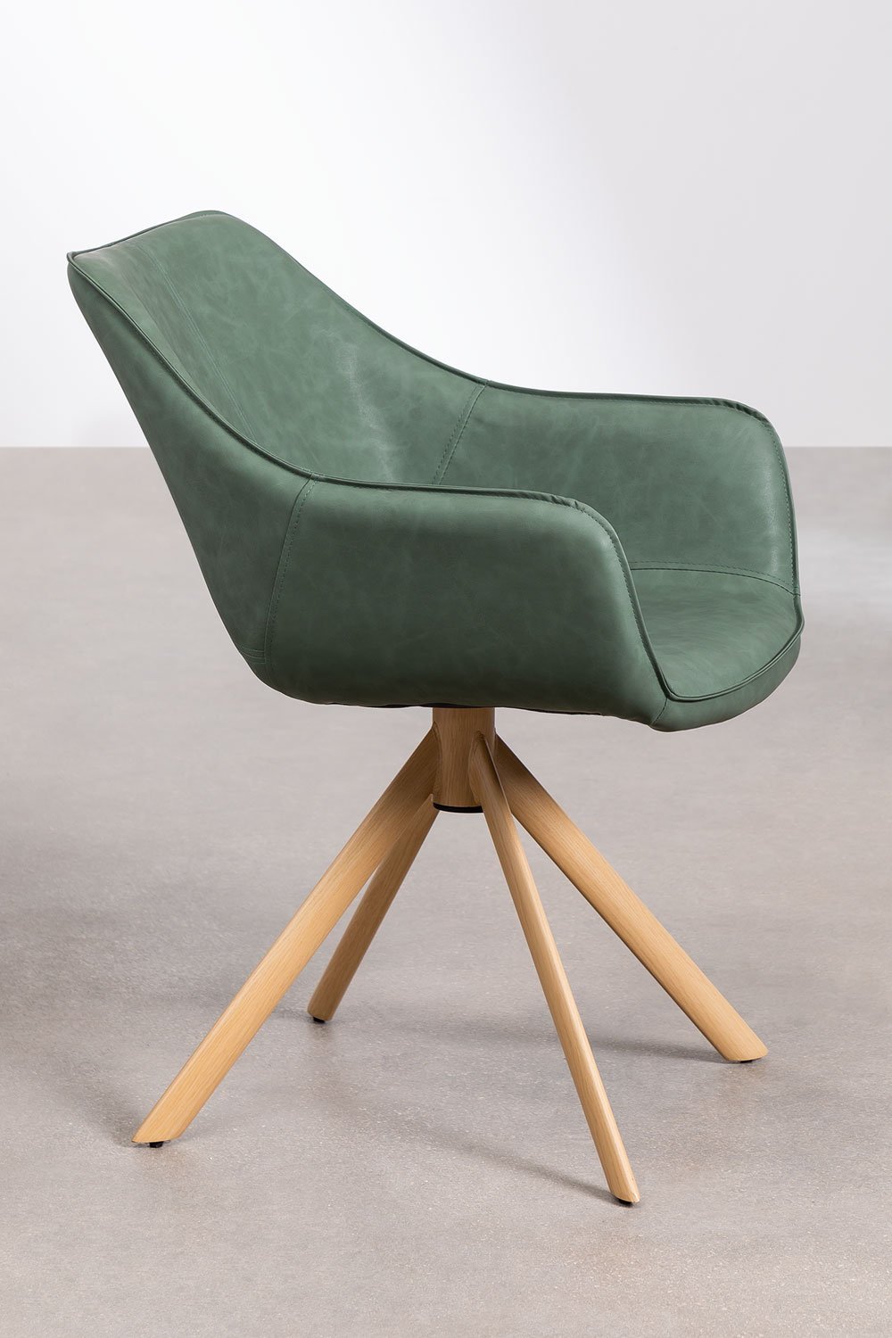 Set van 4 kunstleren eetkamerstoelen Lucy , galerij beeld 2