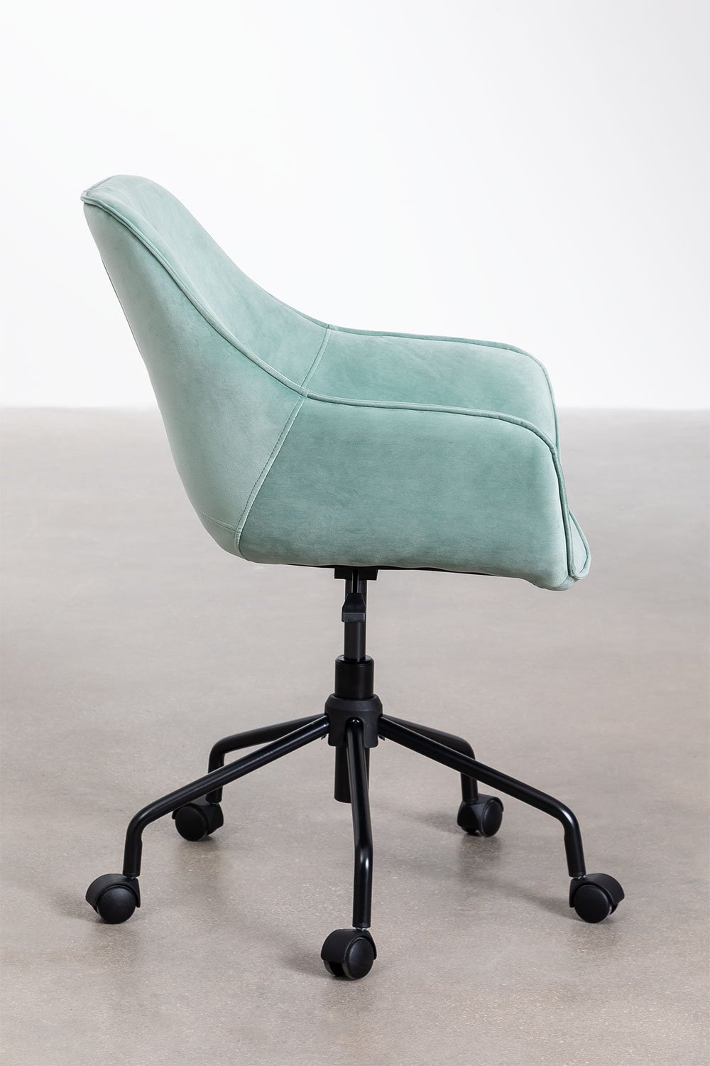 Lucy velvet bureaustoel, galerij beeld 3