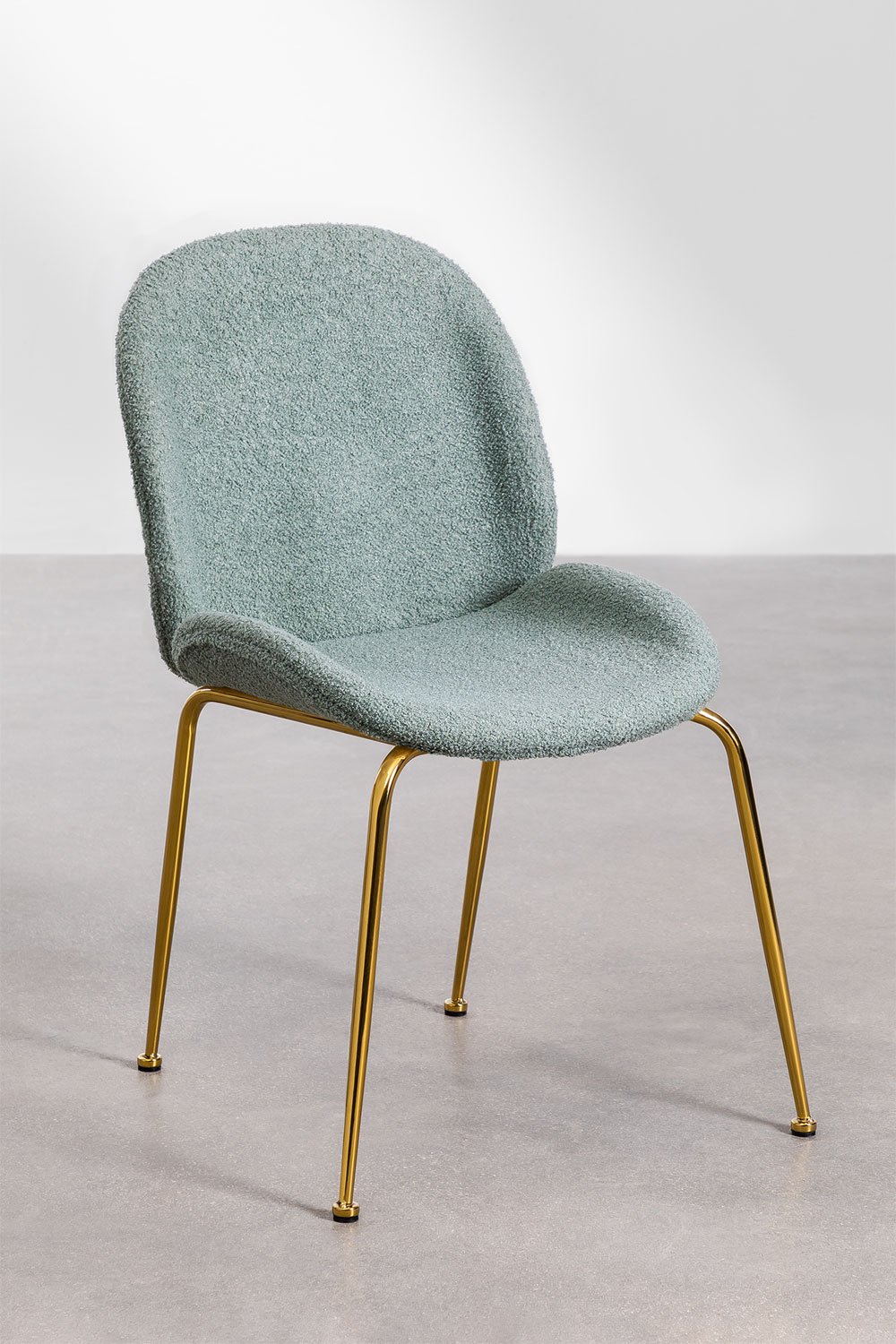 Set van 4 chenille eetkamerstoelen Pary, galerij beeld 1