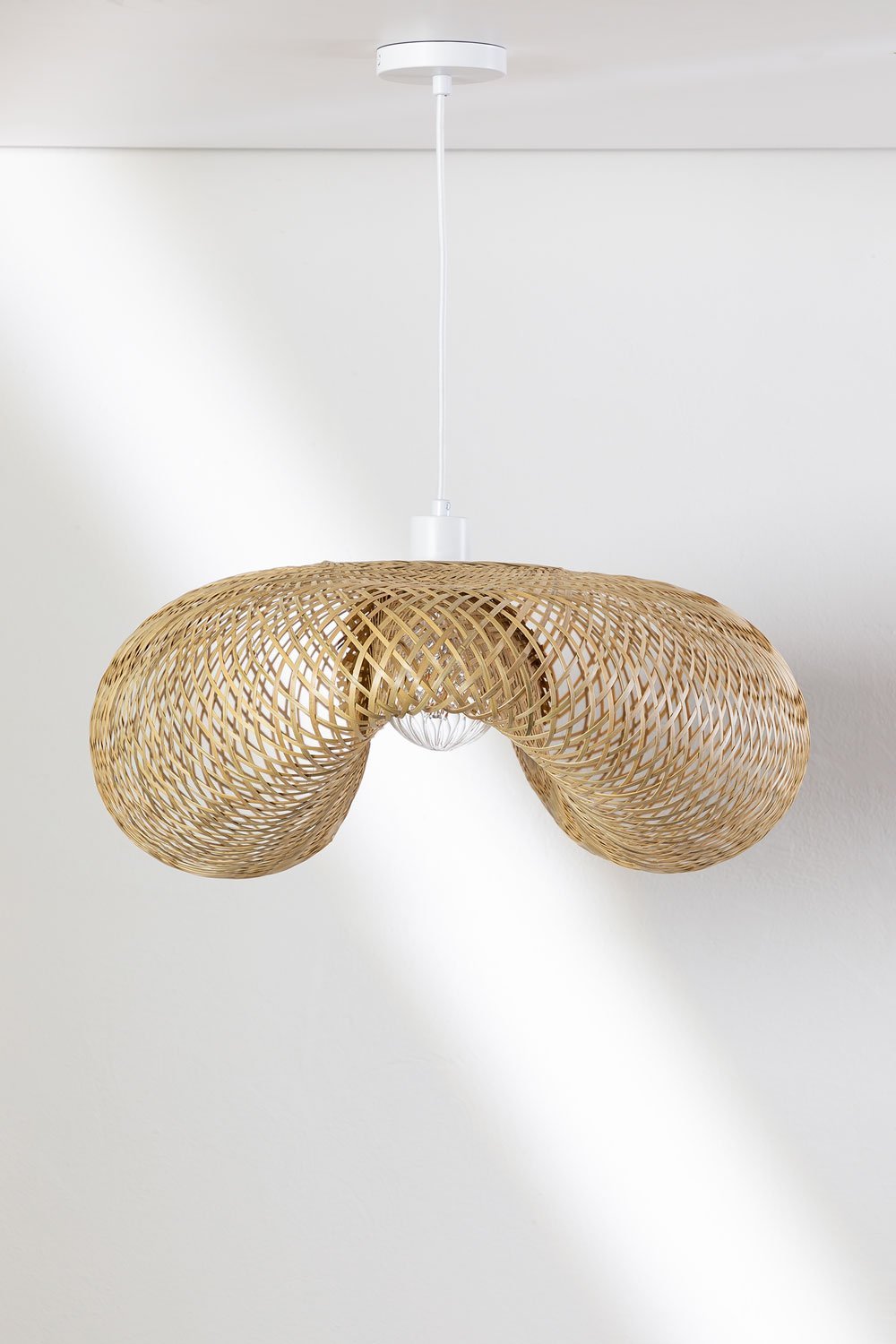 Bamboe plafondlamp Kariba , galerij beeld 3