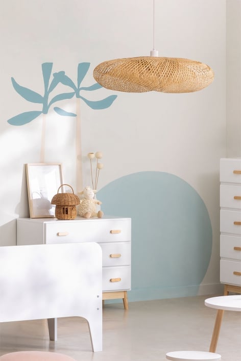 Bamboe plafondlamp Kariba