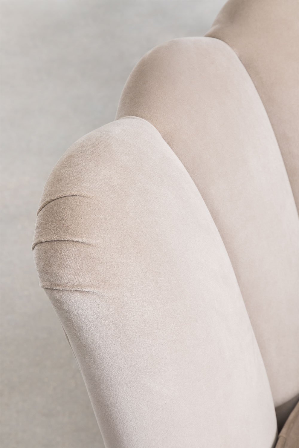 Fauteuil in fluweel Morla, galerij beeld 5