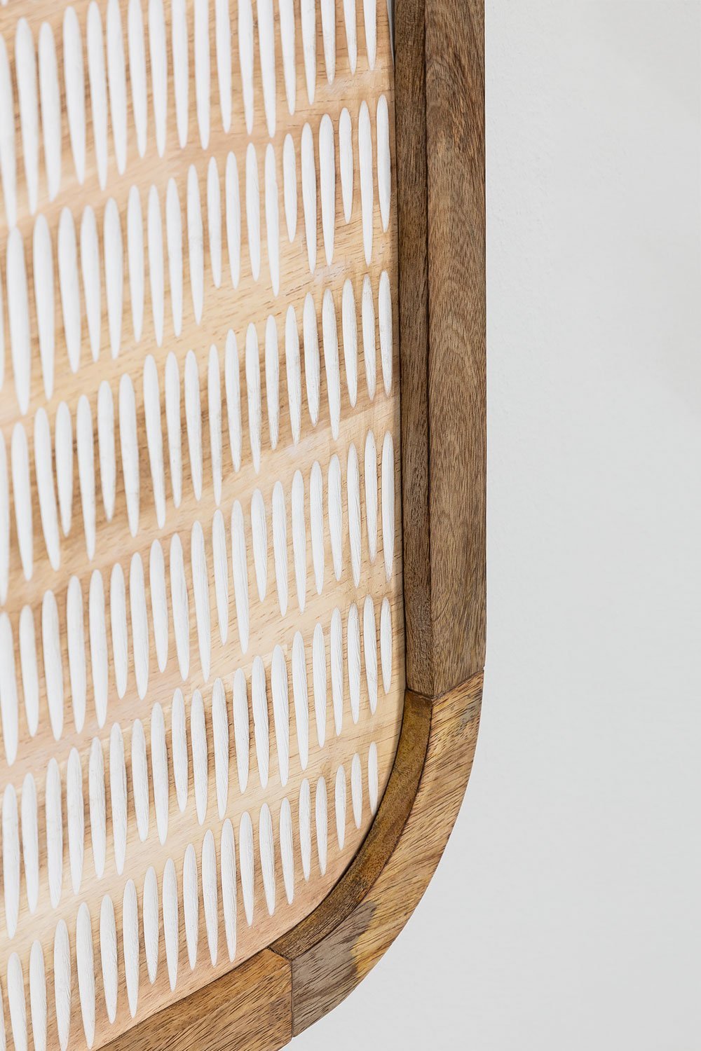 Yulara hoofdeinde voor bed van 150 cm in mangohout, galerij beeld 6