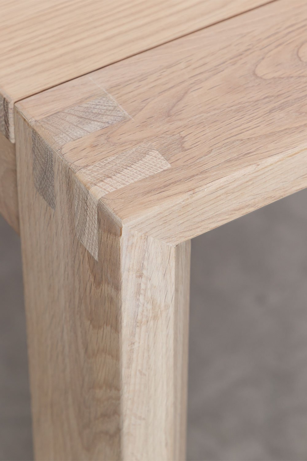 Rechthoekige eettafel 170-250x95 cm uitschuifbaar in hout Quëbi, galerij beeld 6