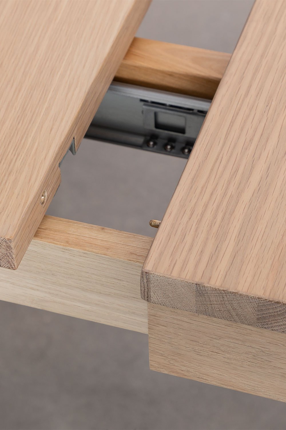 Rechthoekige eettafel 170-250x95 cm uitschuifbaar in hout Quëbi, galerij beeld 7