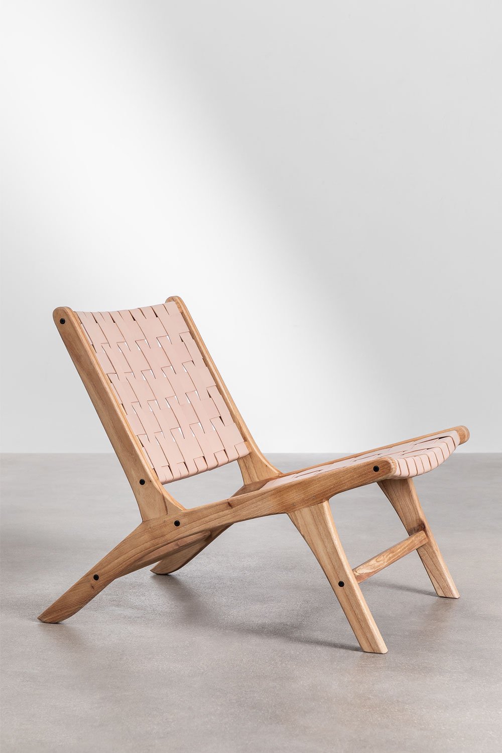 Zaid fauteuil in hout en leer, galerij beeld 3