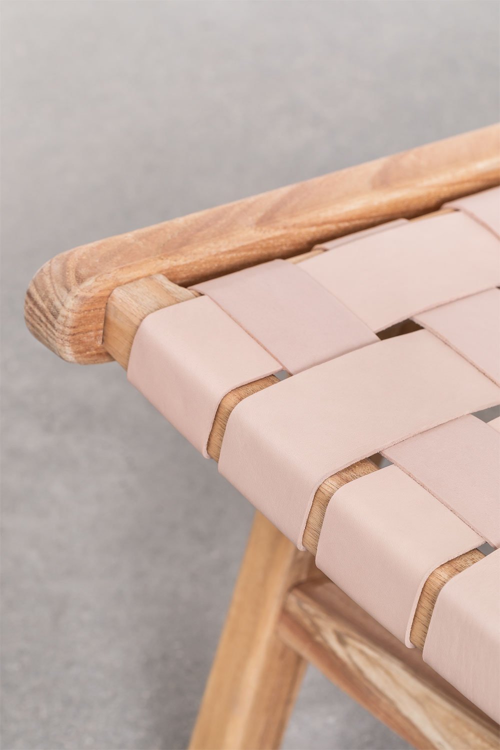 Zaid fauteuil in hout en leer, galerij beeld 6