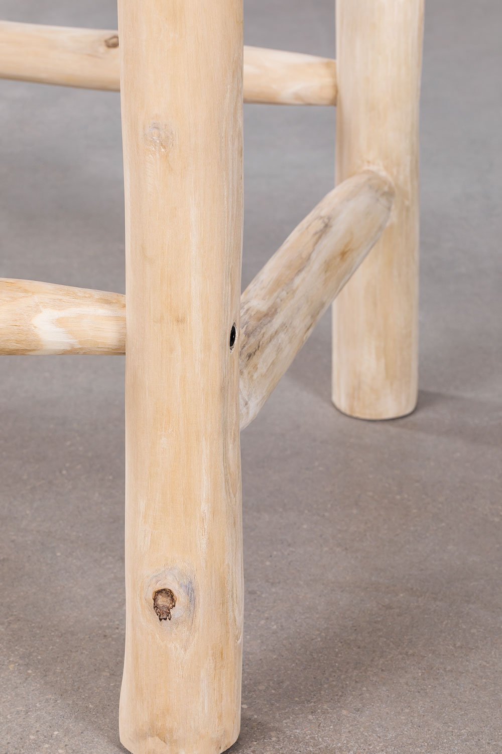 Rechthoekige hoge tafel 134x65 cm in teakhout Narel , galerij beeld 4