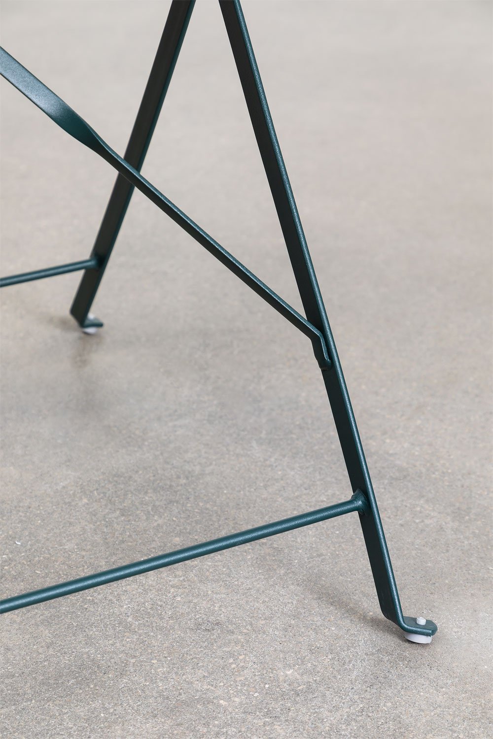 Opvouwbare keukentafel Ø60 cm in staal Sergey, galerij beeld 4