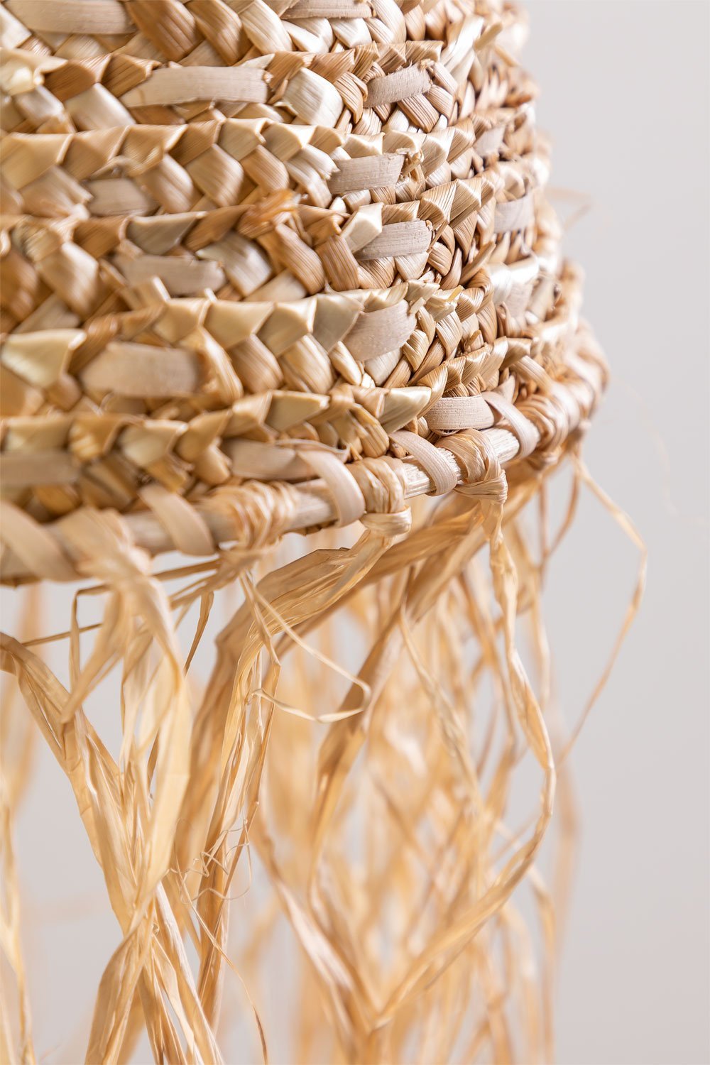 Plafondlamp van jute Vries, galerij beeld 4