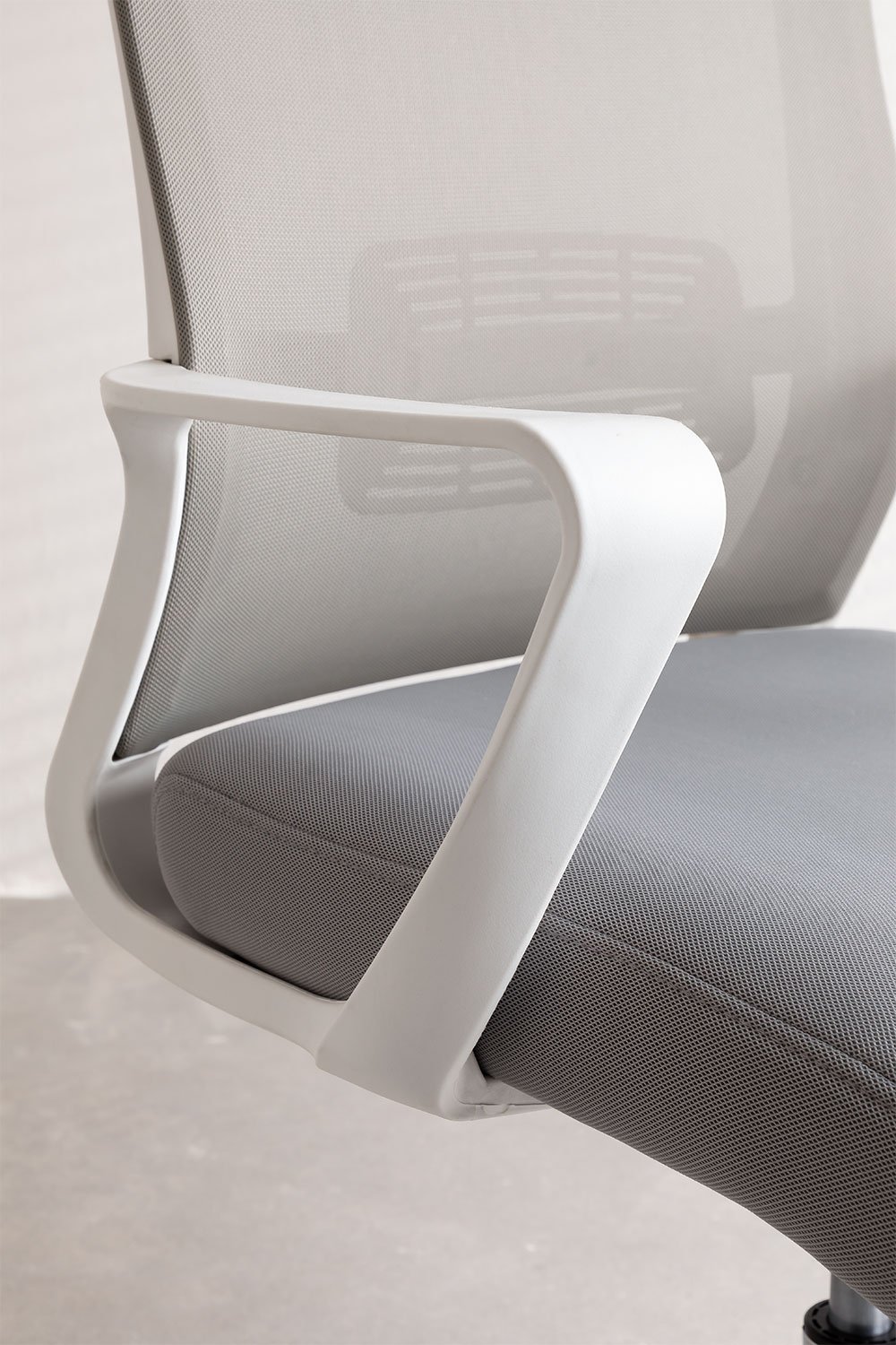 Bureaustoel met wielen en armleuningen in polypropyleen Teill Colors, galerij beeld 6