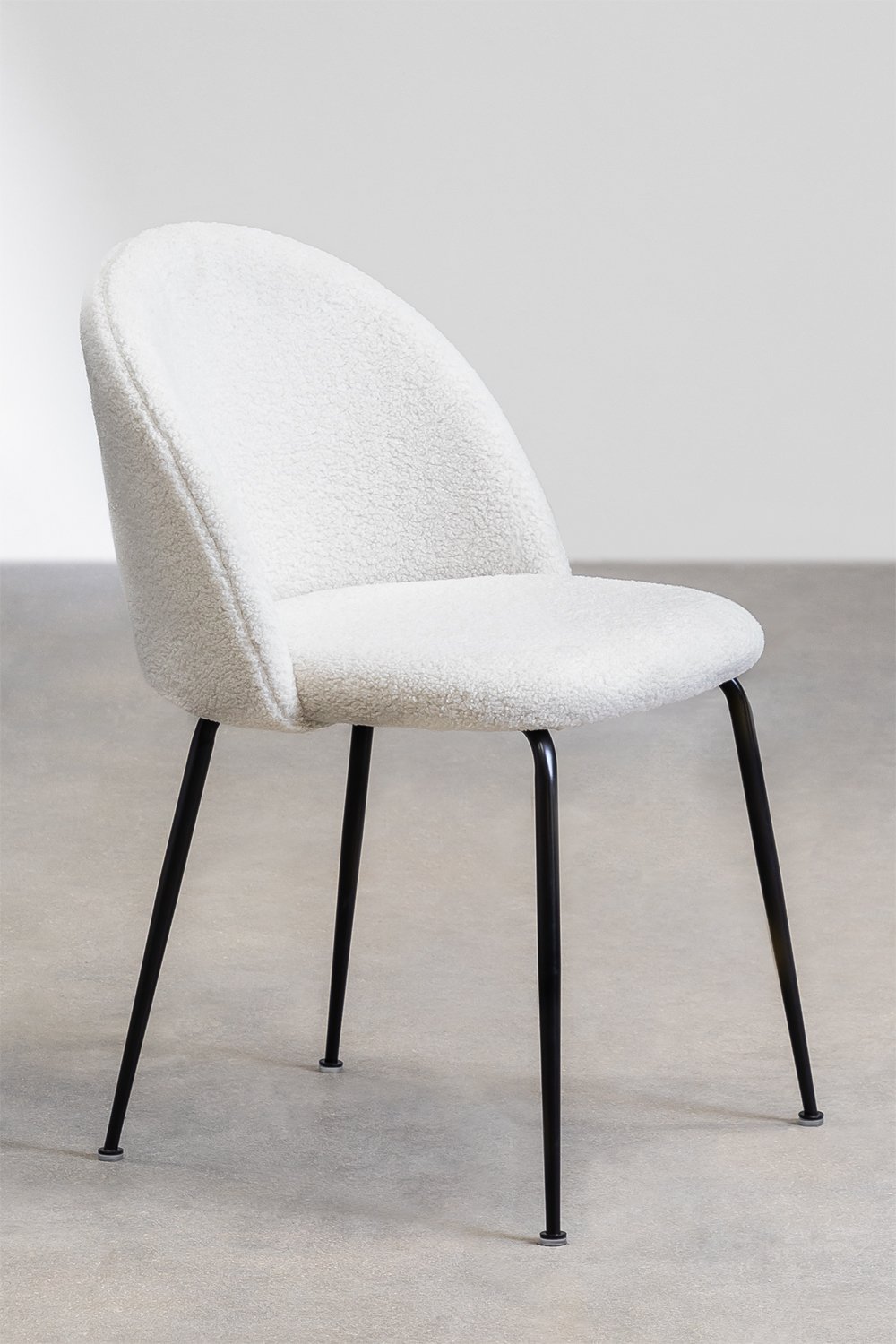 Set van 2 chenille eetkamerstoelen Kana Design, galerij beeld 3