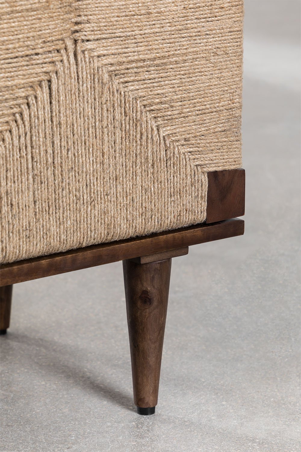 Evans dressoir van mangohout en jute          , galerij beeld 8