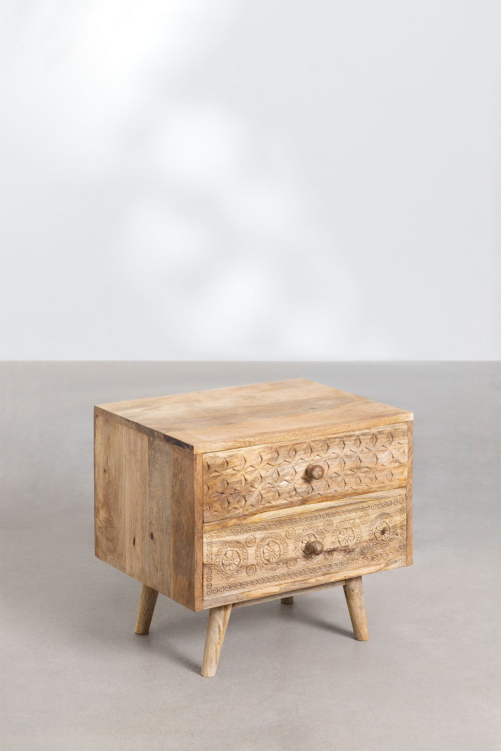 Mangohouten Nachtkastje Atsana Style, galerij beeld 2