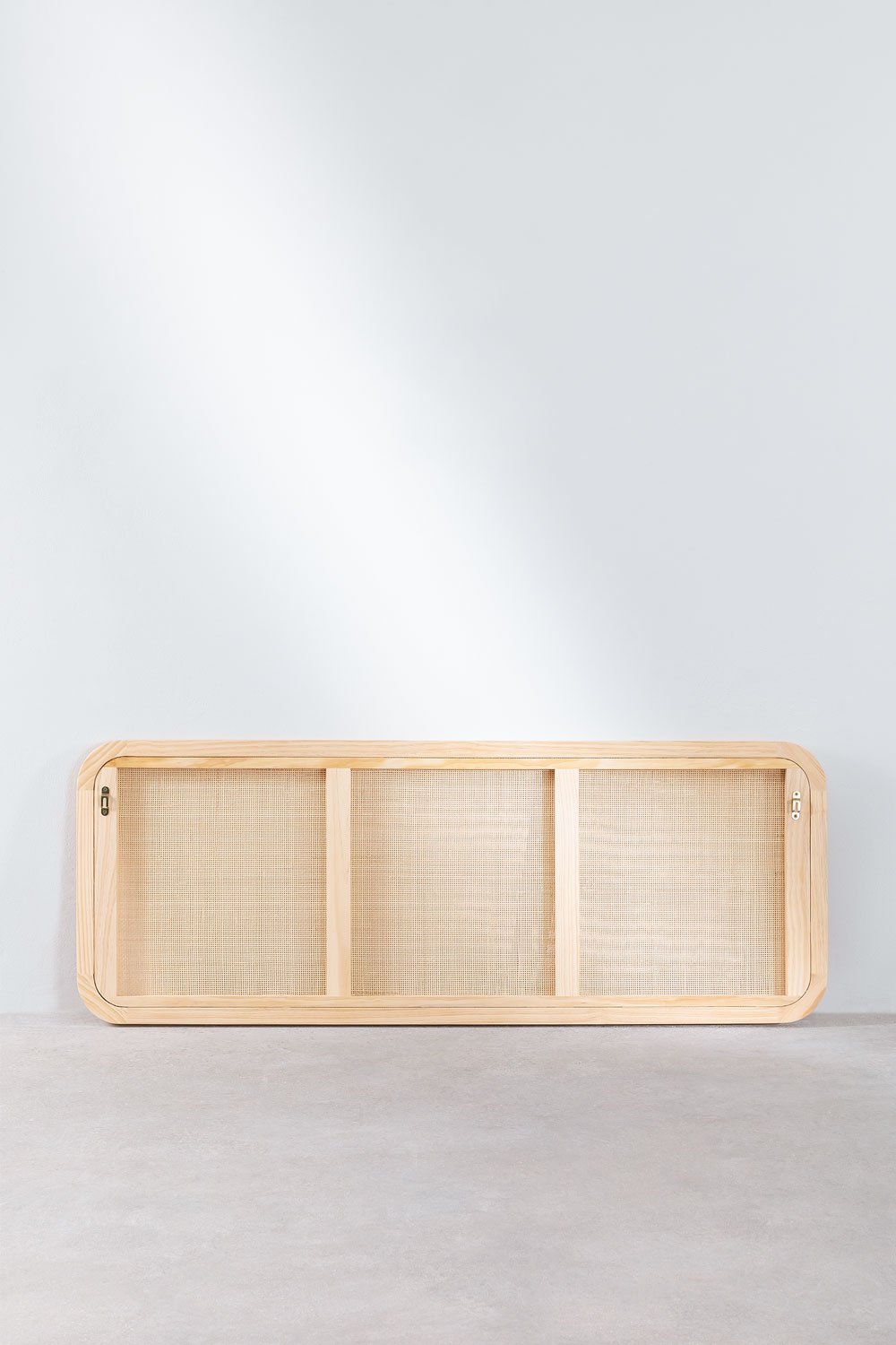 Natuurlijk Houten Hoofdbord voor bed 150cm Reyna, galerij beeld 5