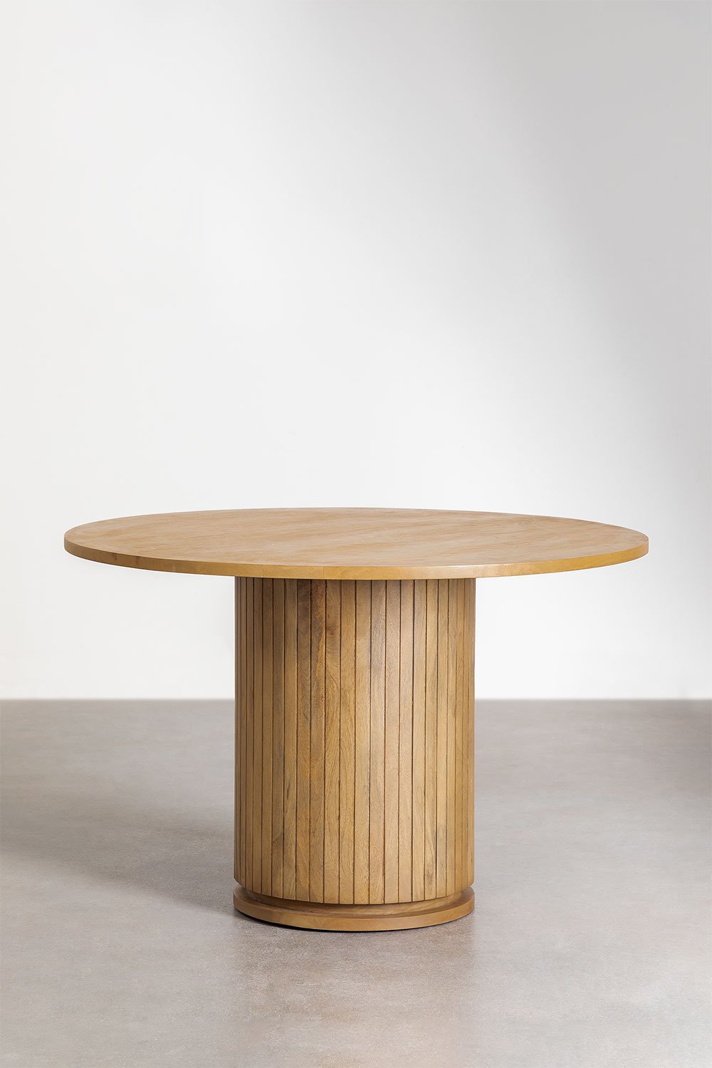 Mangohouten eettafel (Ø120 cm) Analis, galerij beeld 2