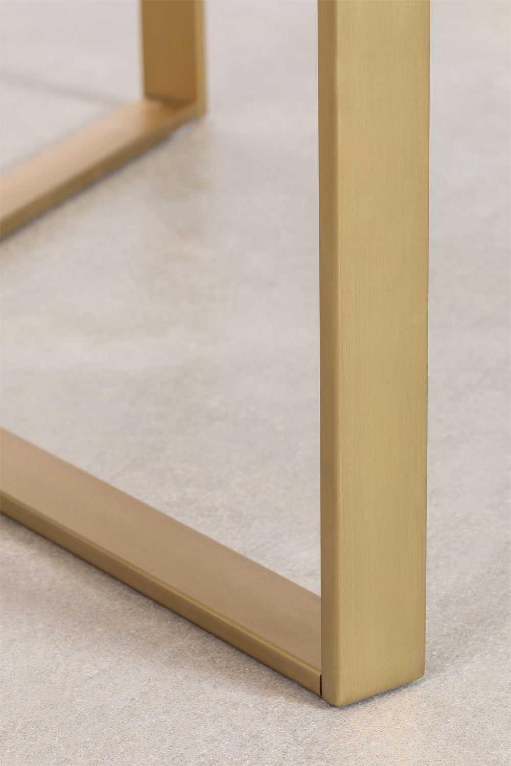 Salontafel van glas en staal (Ø90 cm) Amelia, galerij beeld 5