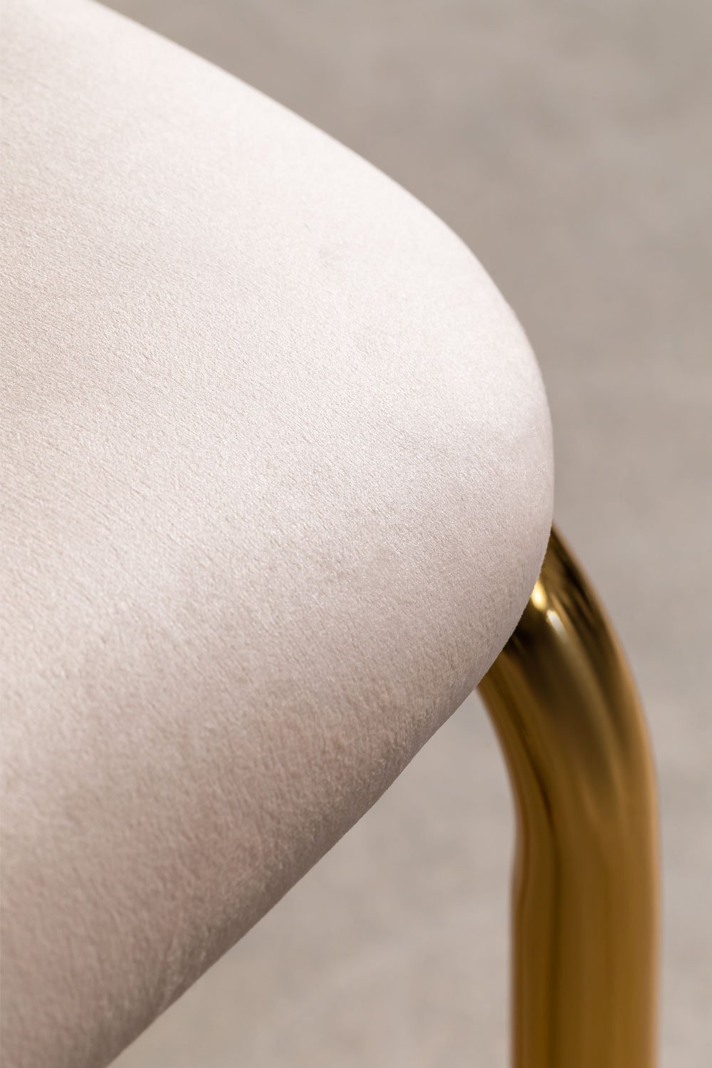 Eetkamerstoel met armleuningen in riet Tento Gold Vintage, galerij beeld 6