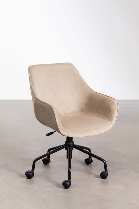 Lucy velvet bureaustoel - Lin