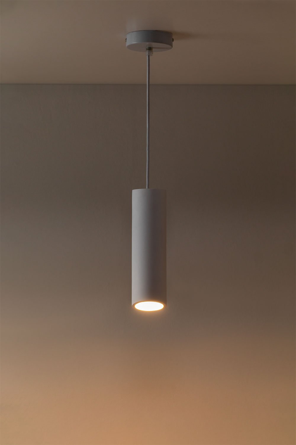 Selene gipsplafondlamp , galerij beeld 2