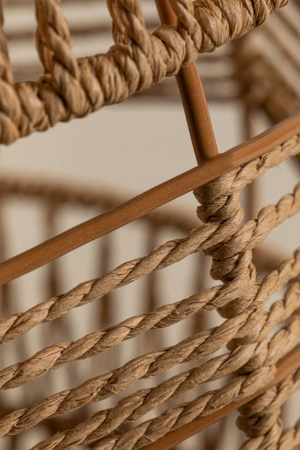 Tafellamp van gevlochten papier Menak, galerij beeld 7