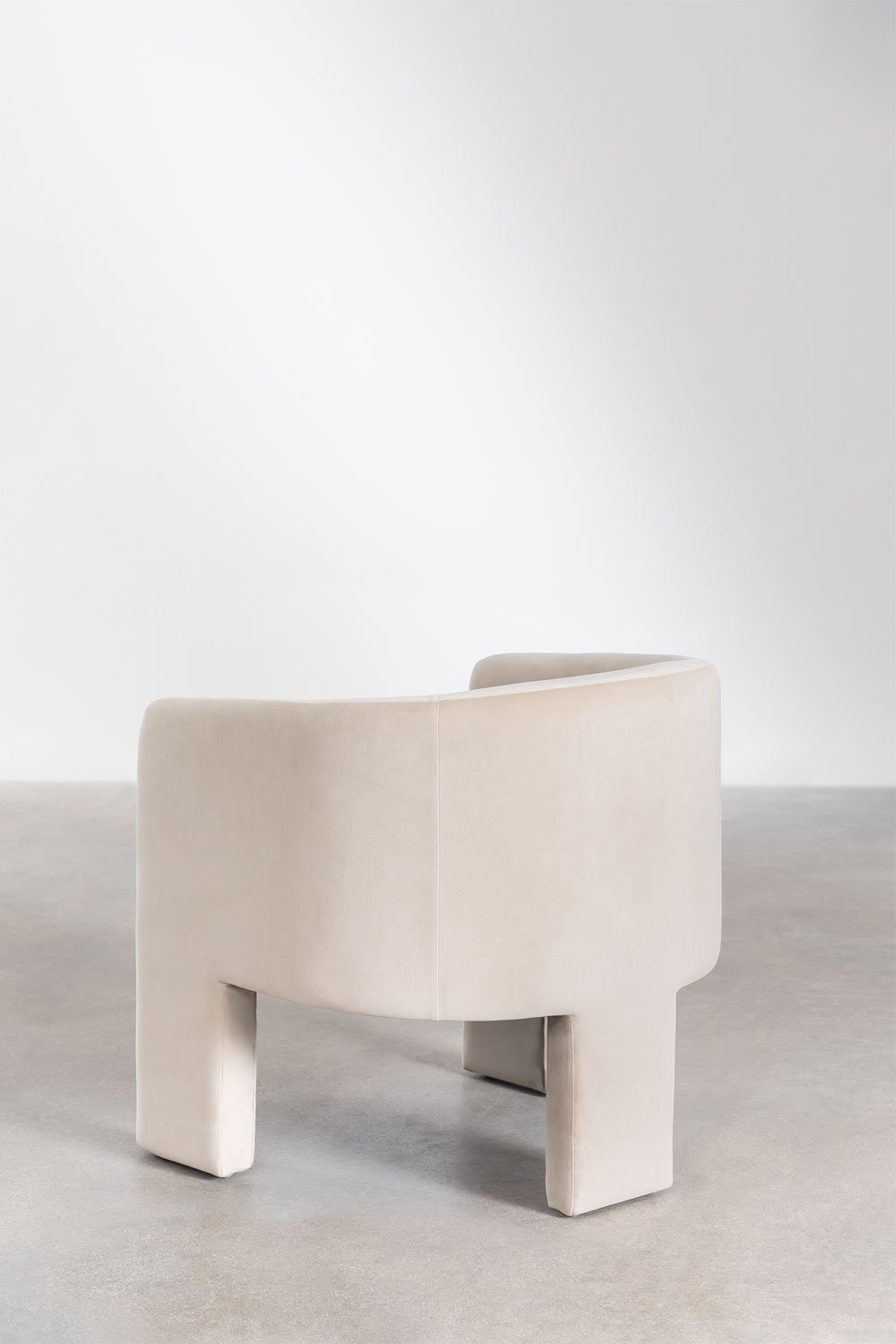 Xastru set van 4 fluwelen eetkamerstoelen, galerij beeld 4