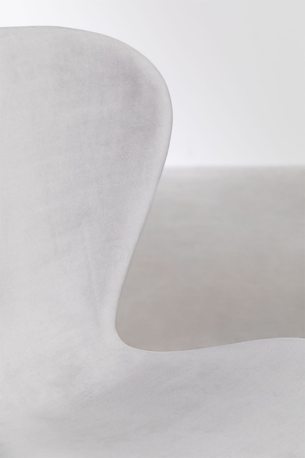 Set van 2 stapelbare eetkamerstoelen van fluweel, galerij beeld 5