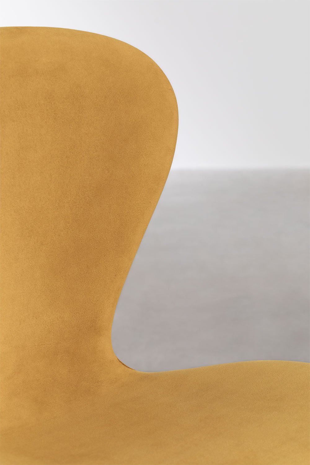 Set van 2 stapelbare eetkamerstoelen van fluweel, galerij beeld 5