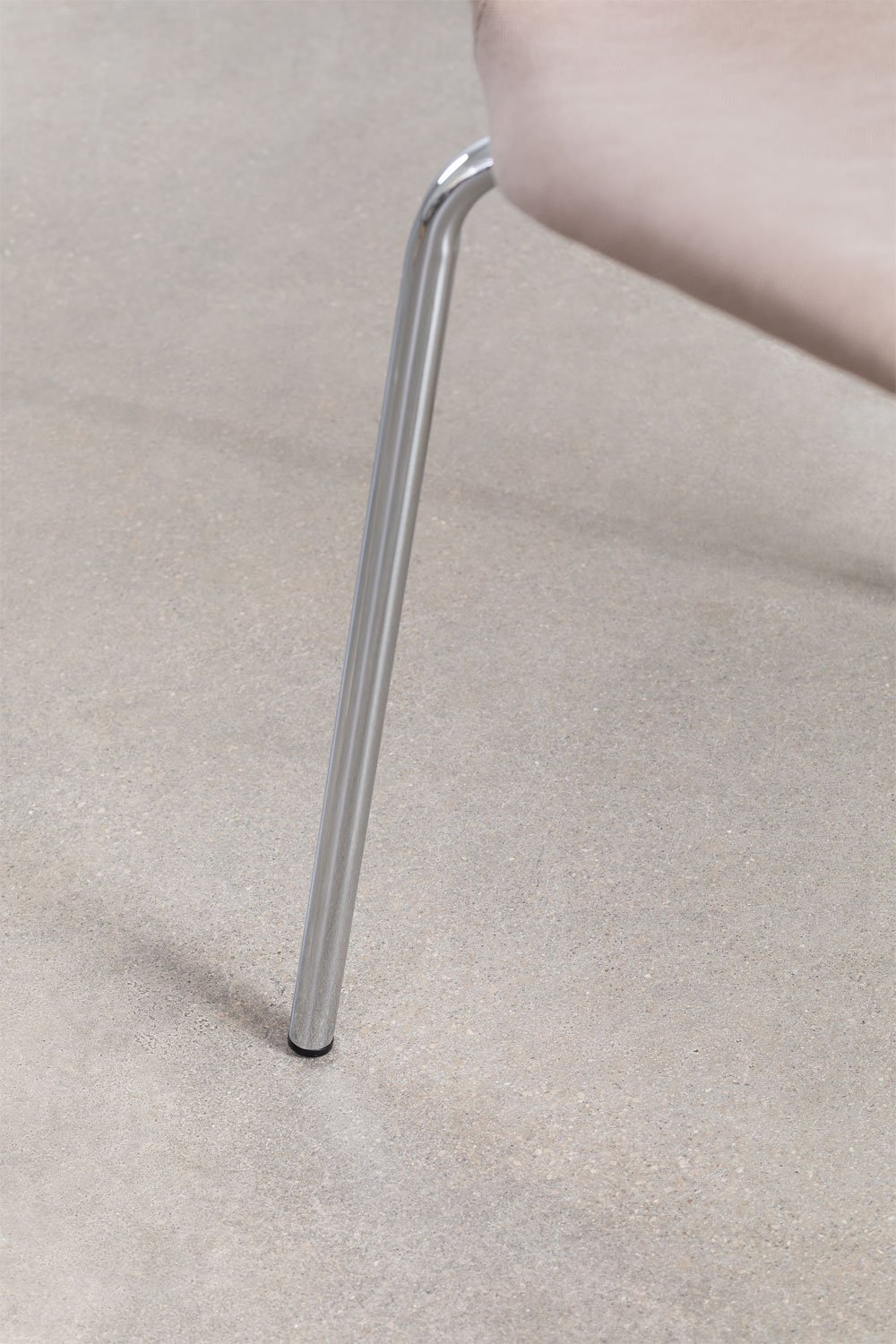 Set van 4 uit gestoffeerde stapelbare eetkamerstoelen, galerij beeld 6