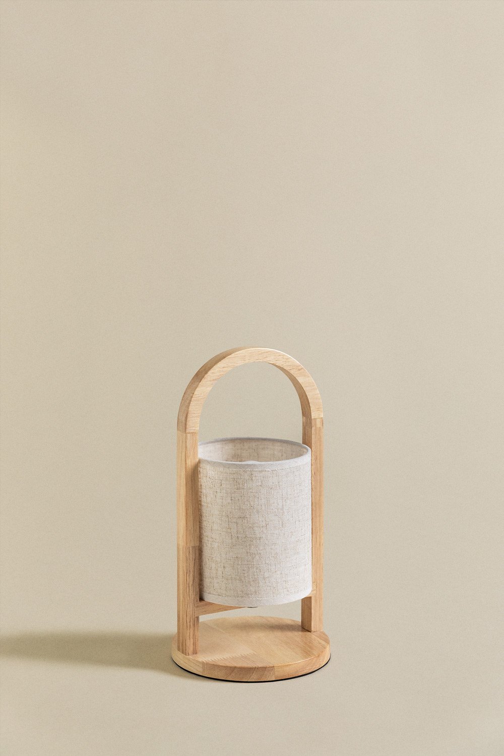 Draadloze houten tafellamp Goriberg, galerij beeld 4