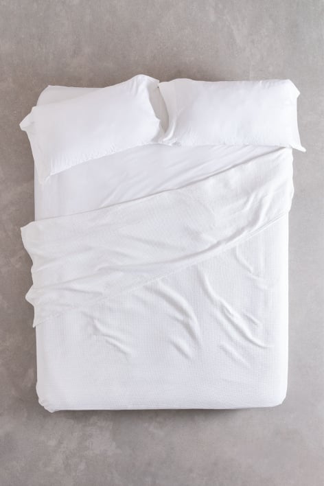 Multifunctionele deken van wafelkatoen (243x223 cm) Bimba