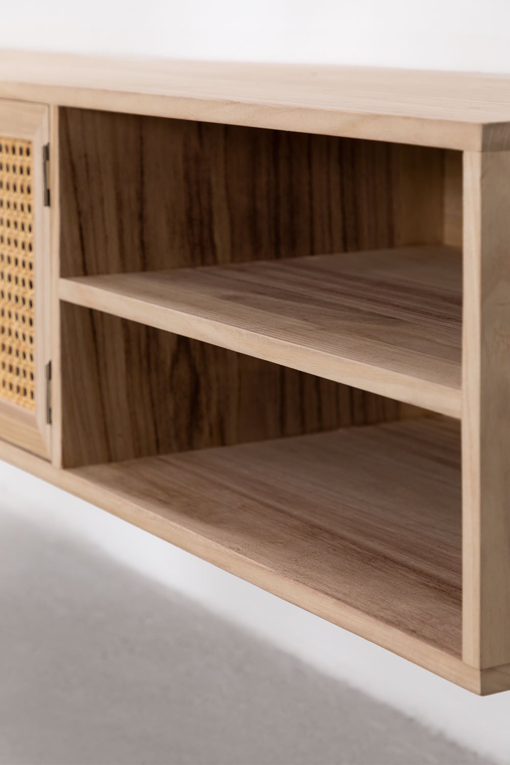 TV-meubel 150x35 cm wand in hout Ralik, galerij beeld 5