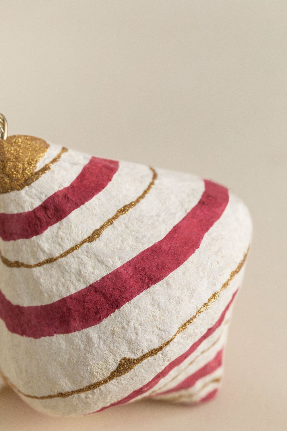 Set van 3 handgemaakte kerstversieringen van papier-maché Grisen, galerij beeld 5