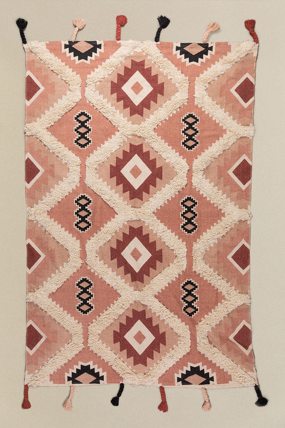 Katoenen vloerkleed (210x121,5 cm) Yude, galerij beeld 1